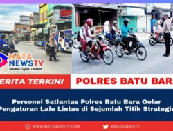 Personel Satlantas Polres Batu Bara Gelar Pengaturan Lalu Lintas di Sejumlah Titik Strategis