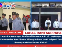 Lapas Rantauprapat Ikuti Apel Bersama ASN di Lingkungan Kementerian Koordinator Bidang Hukum, HAM, Imigrasi Dan Pemasyarakatan Secara Virtual.