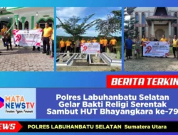 Polres Labuhanbatu Selatan Gelar Bakti Religi Serentak Sambut HUT Bhayangkara ke-79