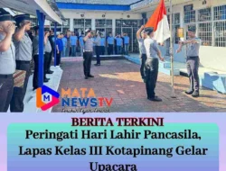 Lapas Kelas III Kotapinang Gelar Upacara Peringati hari lahir Pancasila dengan Khidmat 