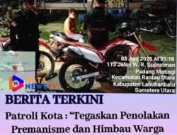 Patroli Kota : “Tegaskan Penolakan Premanisme dan Himbau Warga Bijak Bermedia Sosial”