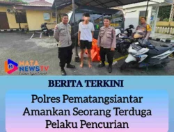 Polres Pematangsiantar Amankan Seorang Terduga Pelaku Pencurian