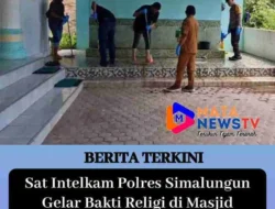 Sat Intelkam Polres Simalungun Gelar Bakti Religi di Masjid Al-Iklas Jelang Hari Bhayangkara ke-79