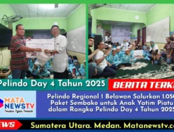 Pelindo Regional 1 Belawan Salurkan 1.050 Paket Sembako untuk Anak Yatim Piatu dalam Rangka Pelindo Day Ke 4 Tahun 2025