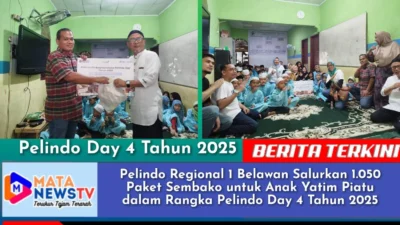 Pelindo Regional 1 Belawan Salurkan 1.050 Paket Sembako untuk Anak Yatim Piatu dalam Rangka Pelindo Day Ke 4 Tahun 2025