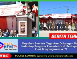 Kapolres Samosir Tegaskan Dukungan Polri terhadap Program Pemerintah di Peringatan Hari Bhayangkara ke-79