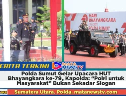 Polda Sumut Gelar Upacara HUT Bhayangkara ke-79, Kapolda: “Polri untuk Masyarakat” Bukan Sekadar Slogan