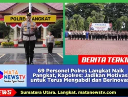 69 Personel Polres Langkat Naik Pangkat, Kapolres: Jadikan Motivasi untuk Terus Mengabdi dan Berinovasi
