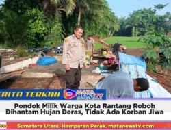 Pondok Milik Warga Kota Rantang Roboh Dihantam Hujan Deras, Tidak Ada Korban Jiwa