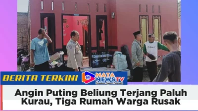 Angin Puting Beliung Terjang Paluh Kurau, Tiga Rumah Warga Rusak