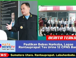 Pastikan Bebas Narkoba, Lapas Rantauprapat Tes Urine 12 CPNS Baru