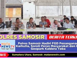 Polres Samosir Hadiri FGD Penanganan Karhutla, Soroti Peran Masyarakat dan Isu Geopark Kaldera Toba