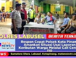 Respon Cepat Polsek Kota Pinang Amankan Situasi Usai Laporan Keributan Warga Melalui Call Center 110