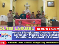 Polsek Silangkitang Amankan Ibadah Gereja dan Minggu Kasih, Ciptakan Kamtibmas Kondusif di Labusel