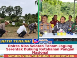 Polres Nias Selatan Tanam Jagung Serentak Dukung Ketahanan Pangan Nasional
