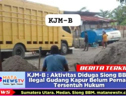 KJM-B : Aktivitas Diduga Siong BBM Ilegal Gudang Kapur Belum Pernah Tersentuh Hukum