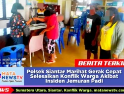 Polsek Siantar Marihat Gerak Cepat Selesaikan Konflik Warga Akibat Insiden Jemuran Padi