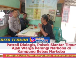 Patroli Dialogis, Polsek Siantar Timur Ajak Warga Perangi Narkoba di Kampung Bebas Narkoba
