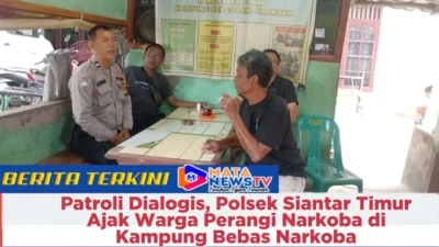 Patroli Dialogis, Polsek Siantar Timur Ajak Warga Perangi Narkoba di Kampung Bebas Narkoba