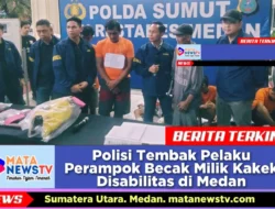 Polisi Tembak Pelaku Perampok Becak Milik Kakek Disabilitas di Medan