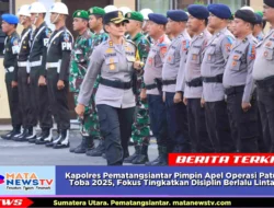 Kapolres Pematangsiantar Pimpin Apel Operasi Patuh Toba 2025, Fokus Tingkatkan Disiplin Berlalu Lintas