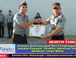 Kalapas Rantauprapat Beri Penghargaan kepada Pegawai Teladan, Apresiasi atas Dedikasi Tanpa Batas