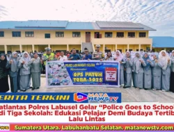 Satlantas Polres Labusel Gelar “Police Goes to School” di Tiga Sekolah: Edukasi Pelajar Demi Budaya Tertib Lalu Lintas