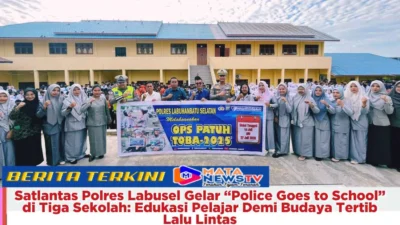 Satlantas Polres Labusel Gelar “Police Goes to School” di Tiga Sekolah: Edukasi Pelajar Demi Budaya Tertib Lalu Lintas
