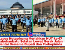 Lapas Kotapinang Meriahkan HUT ke-17 Labuhanbatu Selatan Lewat Gerak Jalan Santai Bersama Bupati dan Forkopimda