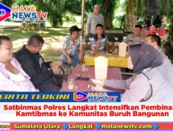 Satbinmas Polres Langkat Intensifkan Pembinaan Kamtibmas ke Komunitas Buruh Bangunan