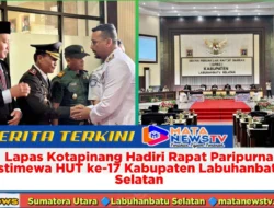 Lapas Kotapinang Hadiri Rapat Paripurna Istimewa HUT ke-17 Kabupaten Labuhanbatu Selatan