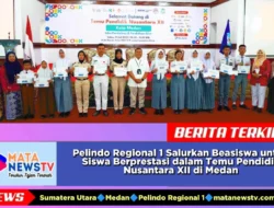 Pelindo Regional 1 Salurkan Beasiswa untuk Siswa Berprestasi dalam Temu Pendidik Nusantara XII di Medan