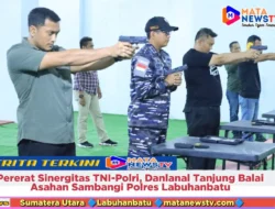 Pererat Sinergitas TNI-Polri, Danlanal Tanjung Balai Asahan Sambangi Polres Labuhanbatu