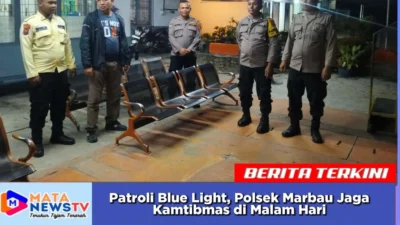Patroli Blue Light, Polsek Marbau Jaga Kamtibmas di Malam Hari
