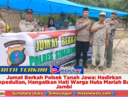 Jumat Berkah Polsek Tanah Jawa: Hadirkan Kepedulian, Hangatkan Hati Warga Huta Mariah Bah Jambi