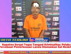 Kapolres Sergai Tegas Tangani Kriminalitas: Pelaku Percobaan Pemerkosaan Lansia Diamankan Sat Reskrim