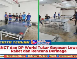 BNCT dan DP World Tukar Gagasan Lewat Raket dan Rencana Dermaga