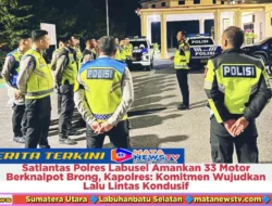 Satlantas Polres Labusel Amankan 33 Motor Berknalpot Brong, Kapolres: Komitmen Wujudkan Lalu Lintas Kondusif