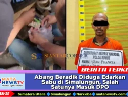 Abang Beradik Diduga Edarkan Sabu di Simalungun, Salah Satunya Masuk DPO