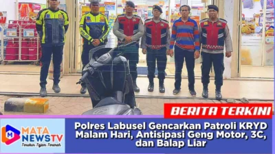 Polres Labusel Gencarkan Patroli KRYD Malam Hari, Antisipasi Geng Motor, 3C, dan Balap Liar