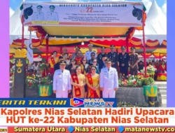 Kapolres Nias Selatan Hadiri Upacara HUT ke-22 Kabupaten Nias Selatan