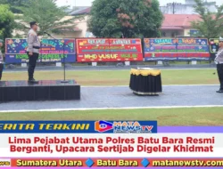Lima Pejabat Utama Polres Batu Bara Resmi Berganti, Upacara Sertijab Digelar Khidmat