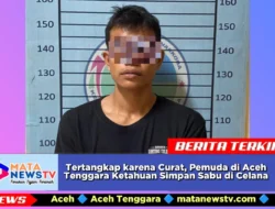 Tertangkap karena Curat, Pemuda di Aceh Tenggara Ketahuan Simpan Sabu di Celana