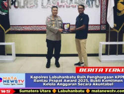 Kapolres Labuhanbatu Raih Penghargaan KPPN Rantau Prapat Award 2025, Bukti Komitmen Kelola Anggaran Secara Akuntabel