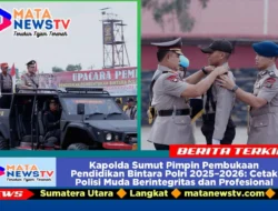 Kapolda Sumut Pimpin Pembukaan Pendidikan Bintara Polri 2025–2026: Cetak Polisi Muda Berintegritas dan Profesional
