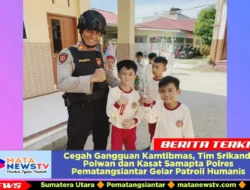 Cegah Gangguan Kamtibmas, Tim Srikandi Polwan dan Kasat Samapta Polres Pematangsiantar Gelar Patroli Humanis