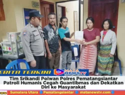 Tim Srikandi Polwan Polres Pematangsiantar Patroli Humanis Cegah Guantibmas dan Dekatkan Diri ke Masyarakat