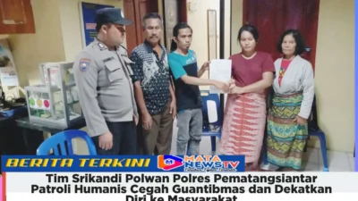 Tim Srikandi Polwan Polres Pematangsiantar Patroli Humanis Cegah Guantibmas dan Dekatkan Diri ke Masyarakat