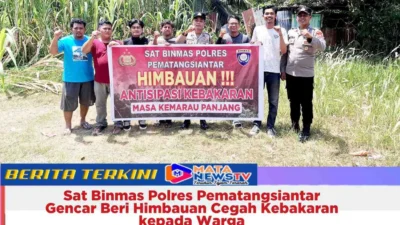 Sat Binmas Polres Pematangsiantar Gencar Beri Himbauan Cegah Kebakaran kepada Warga