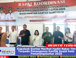 Kapolsek Siantar Marihat Hadiri Rakor Tim Terpadu Penanganan Konflik Sosial Kota Pematangsiantar 2025